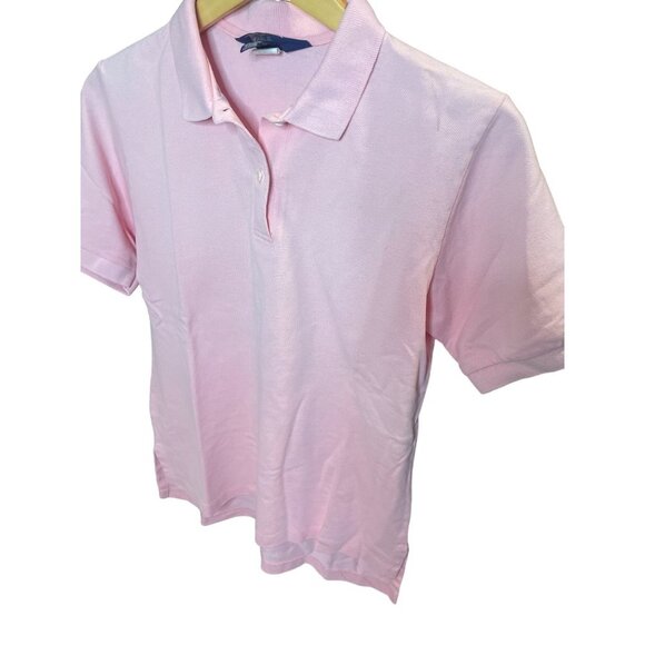 Lands End Pink Collared Short Sleeved Polo Golf Shirt Sz S - Picture 3 of 9